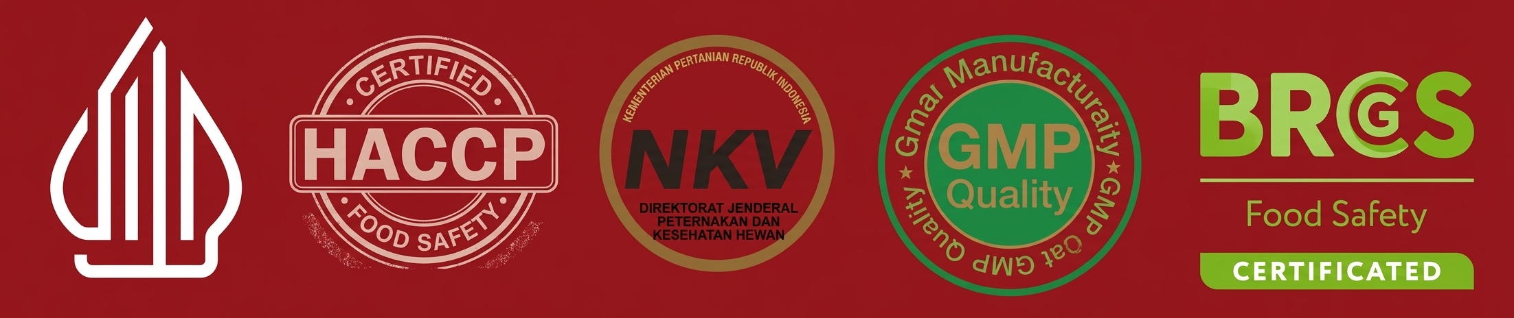 Ariake certification logos