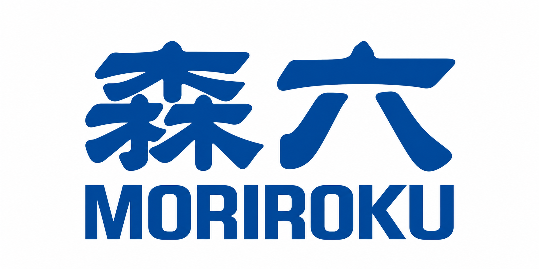 logo minimalis moriroku berwarna biru 1